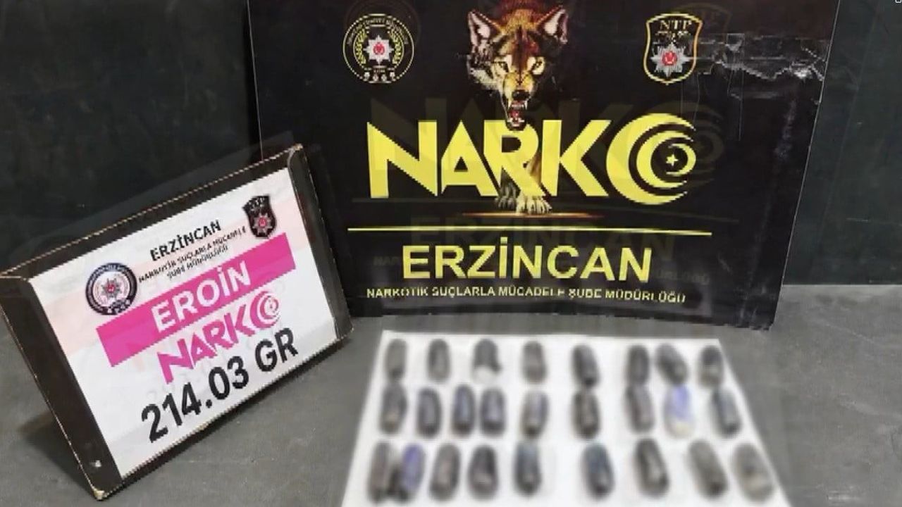 Erzincan'da bedeninde 137 kapsül taşıyan şüpheliler tutuklandı