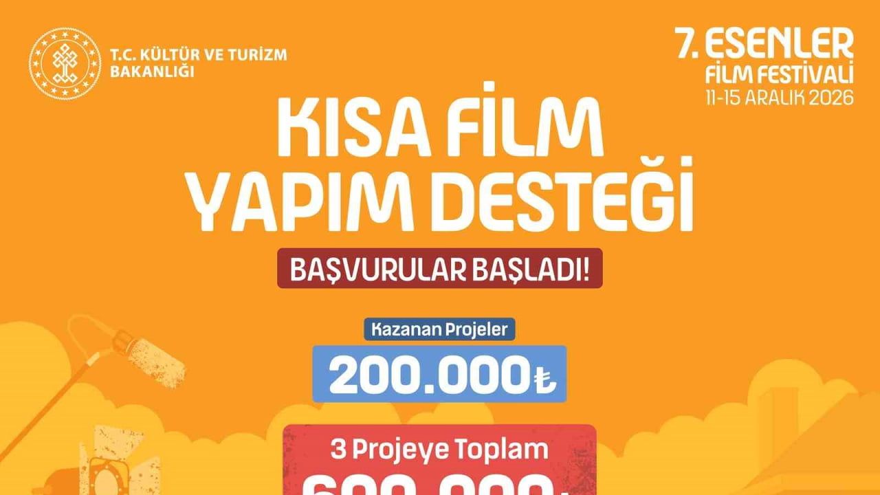 Esenler'de kısa filmlere 600 bin TL'lik yapım desteği için başvurular başladı