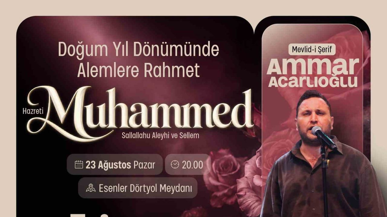 Esenler'de mevlid-i şerif senfonik düzenlemeyle meydanda