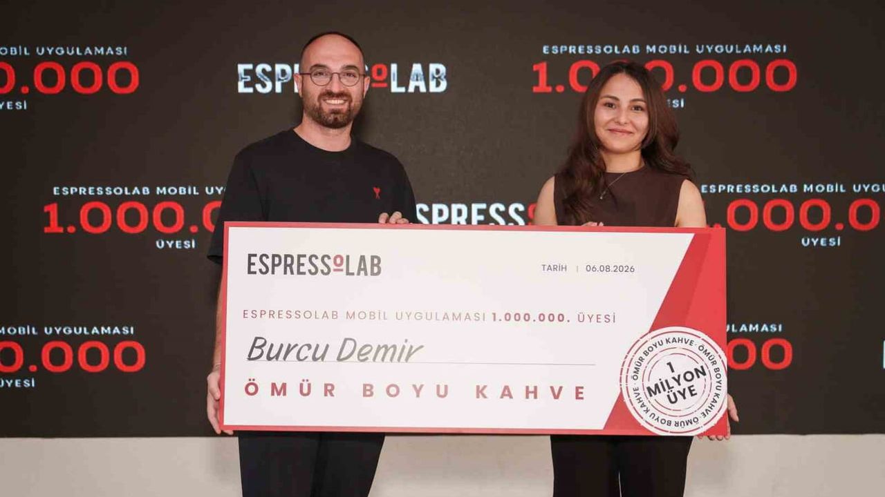 Espressolab mobil uygulamasında 1 milyon üye: ödül noter huzurunda sahibini buldu