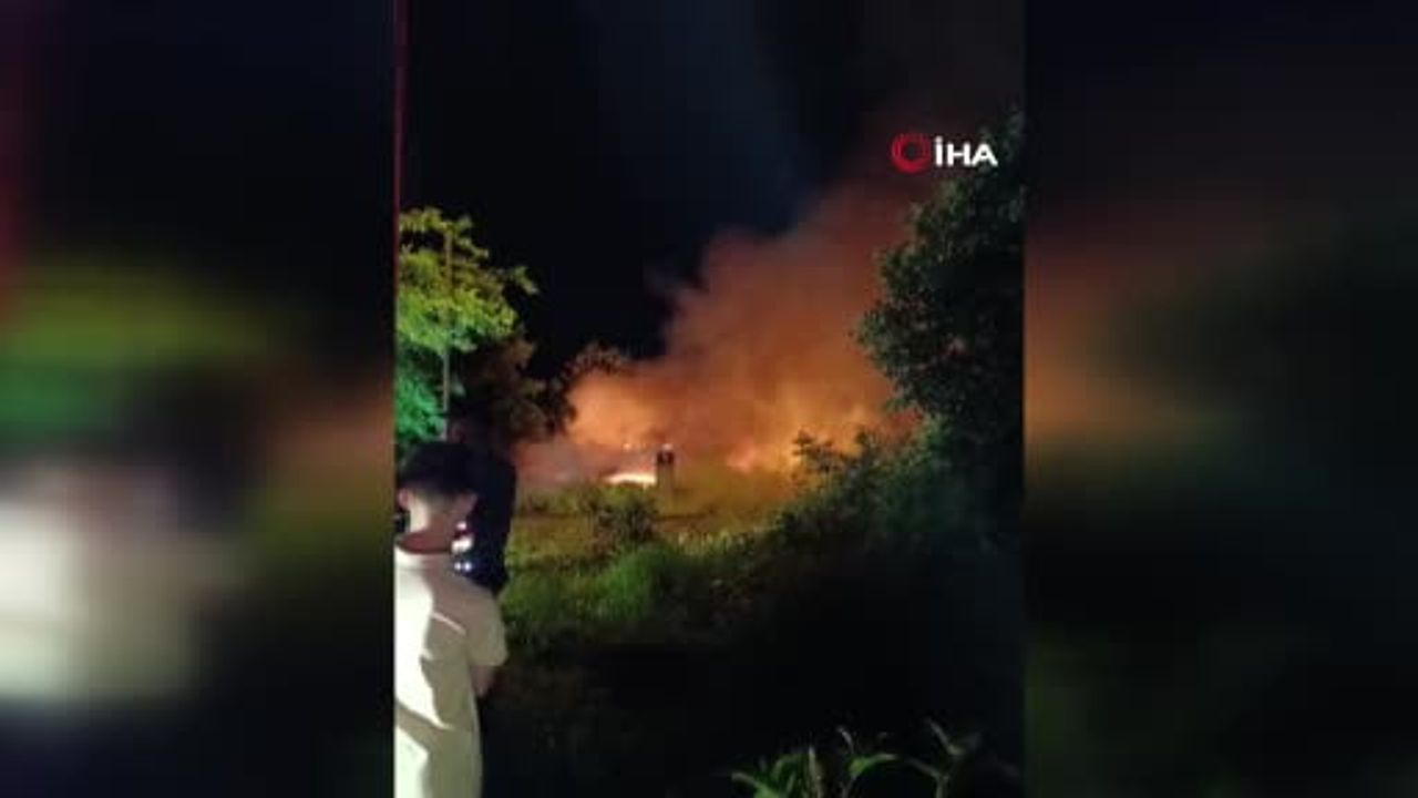 Eynesil'de çıkan yangın bir evi kullanılamaz hale getirdi