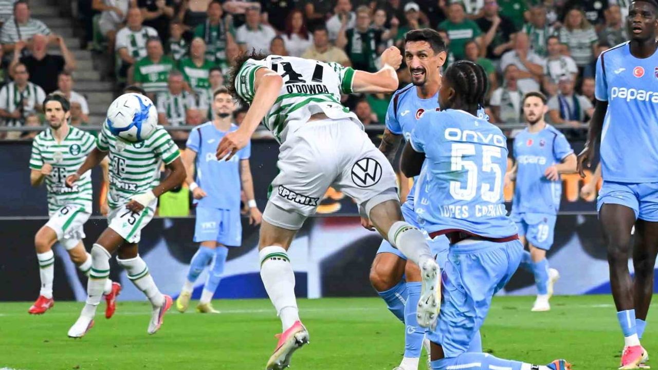 Ferencvaros, Trabzonspor'u 4-0 yendi; bordo-mavililer Konferans Ligi'ne devam edecek