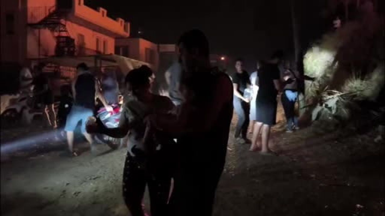 Fethiye'deki orman yangınına vatandaşlar kovalarla müdahale etti