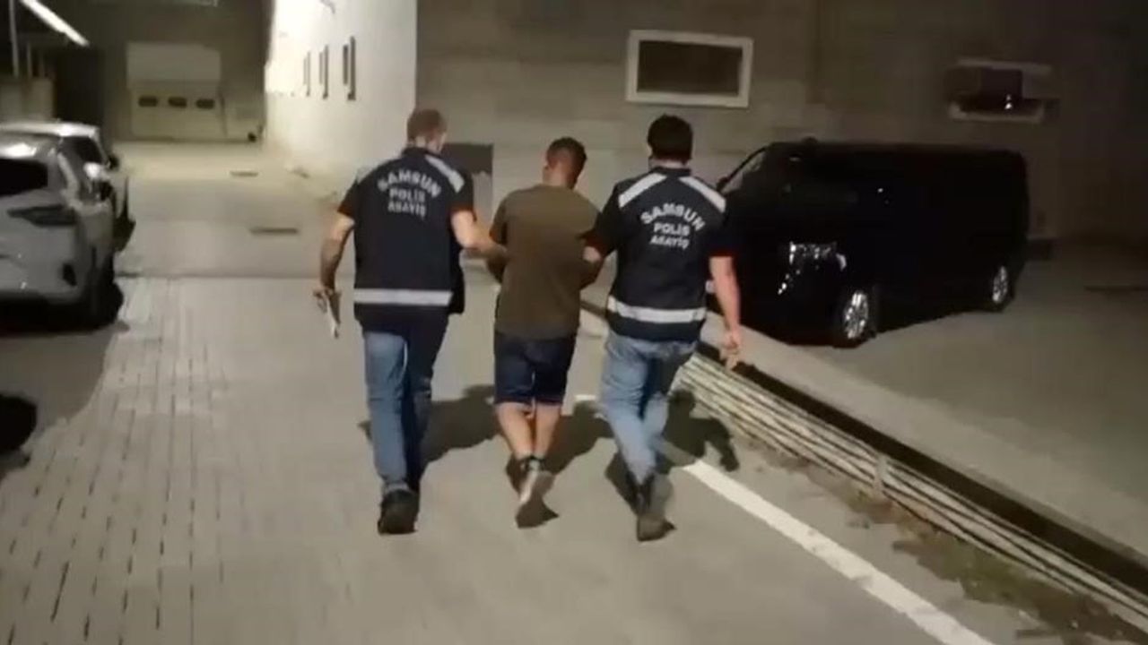 Firari hükümlünün saklandığı adreste arama: Canik'te 12 yıl hapis cezası olan D.P. yakalandı