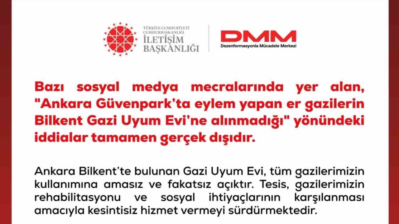 Gazi uyum evi'ne alınmadıkları yönündeki iddialar DMM tarafından yalanlandı