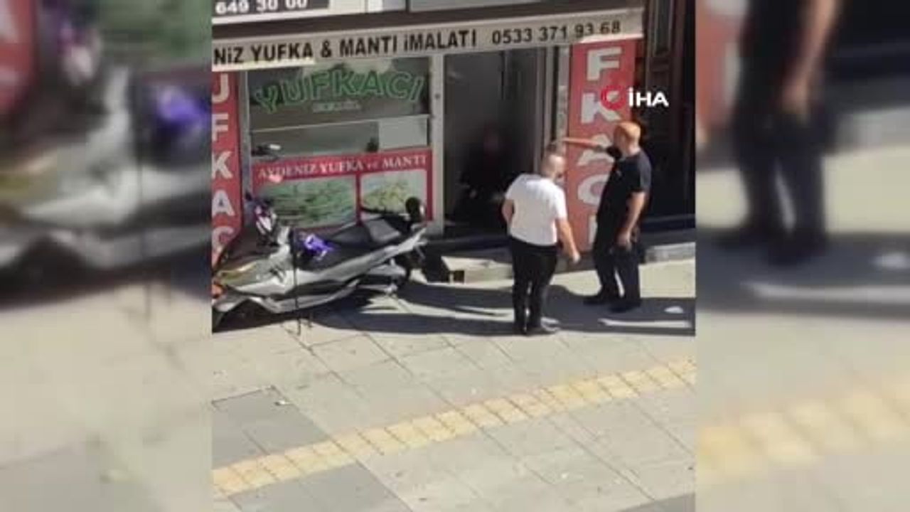 Gaziosmanpaşa’da eski sevgili saldırısı güvenlik kamerasına yansıdı
