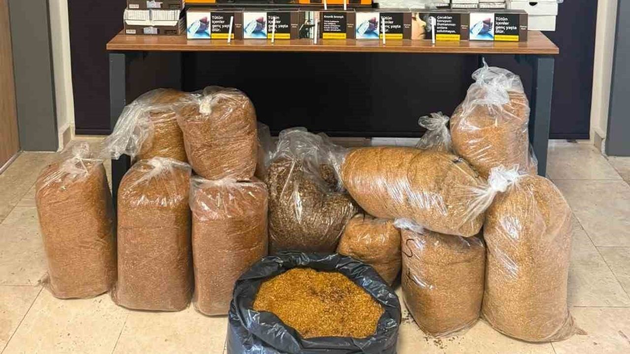 gazipaşa'da evde 87,5 kilogram tütün ve 15 bin makaron ele geçirildi