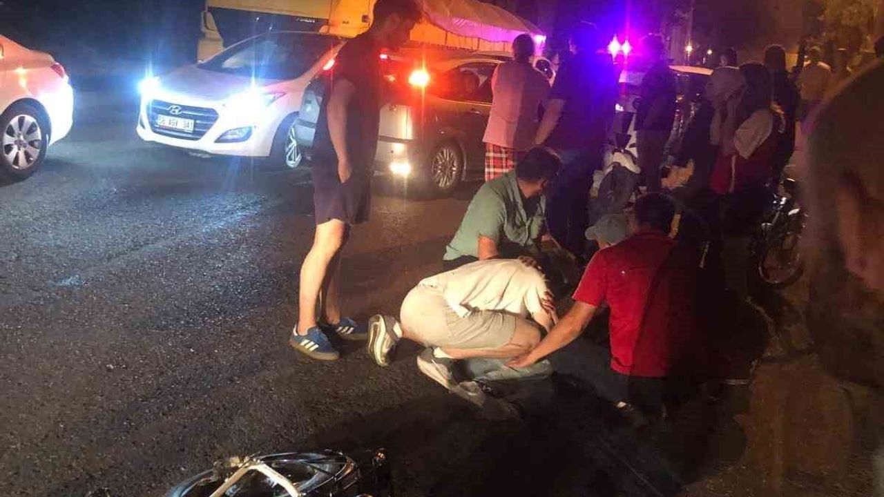 Gece inişinde elektrikli bisikletten düşen 15 yaşındaki çocuk tedaviye alındı
