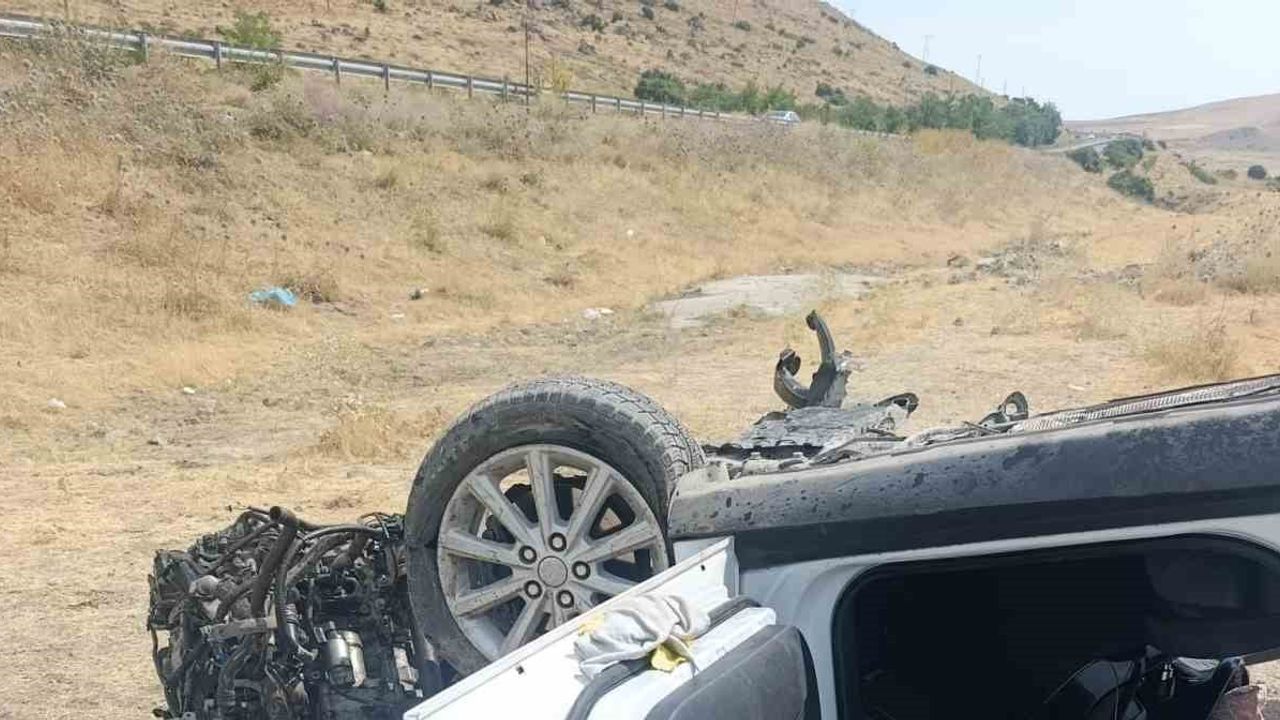 Gedikbulak yakınlarında otomobil takla attı, dört kişi yaralandı