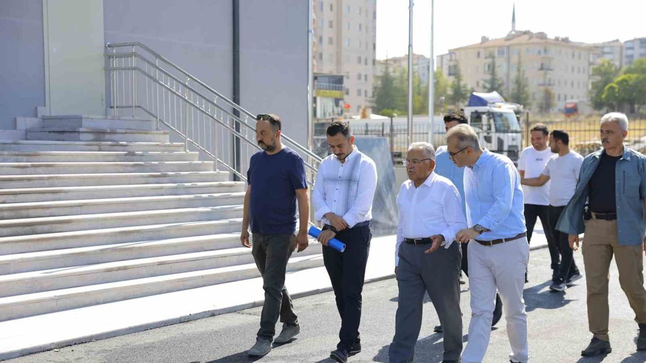 Gökkent'e 85 milyon TL'lik yatırım: 16 sınıflı okulun sona yaklaşan inşaatında başkan incelemesi