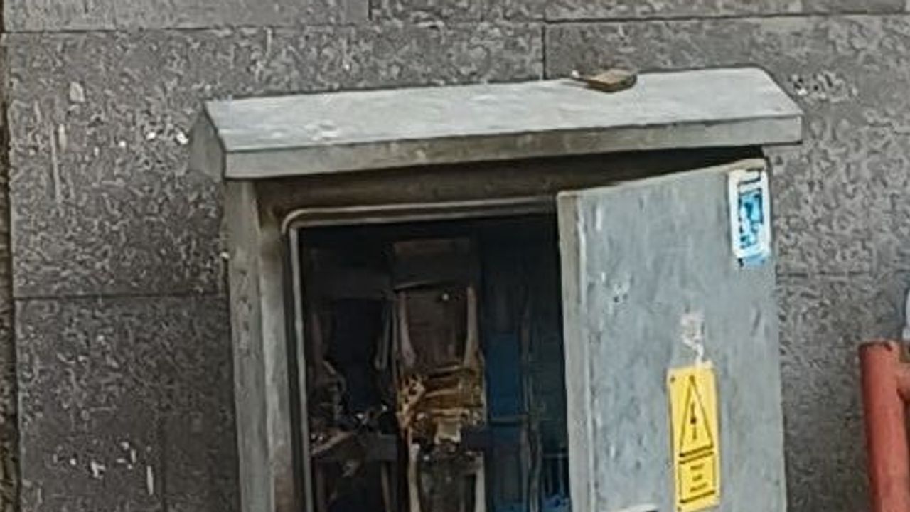 Gölbaşı'nda otel önündeki trafo patlaması itfaiyeyi alarma geçirdi