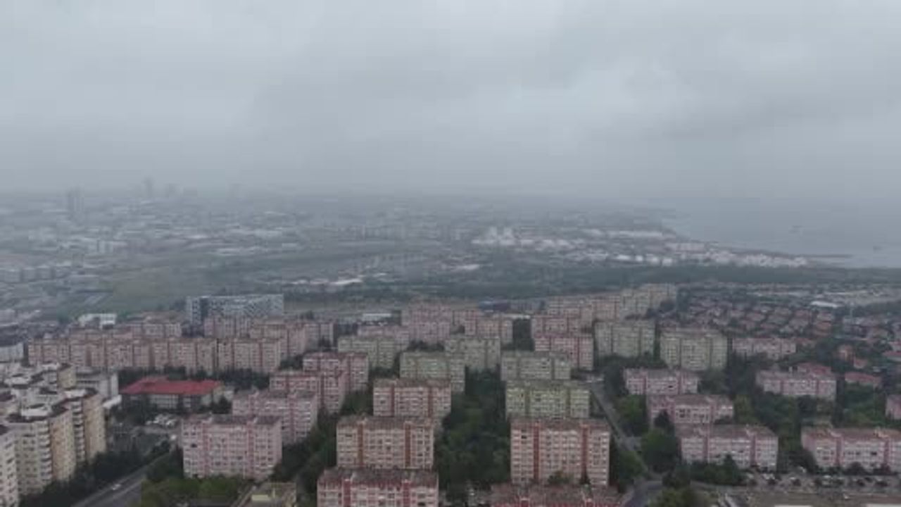 Gri gökyüzünde yüzlerce leyleğin beklenmedik göçü