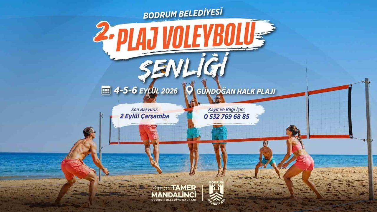 Gündoğan Halk Plajı üç gün voleybol şölenine ev sahipliği yapacak