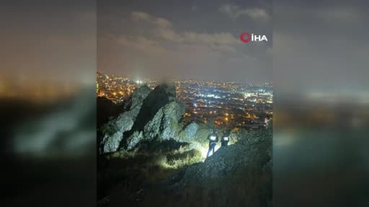 Habib-i Neccar'da kayanın üstünde uyuyakalan kişi AFAD tarafından kurtarıldı