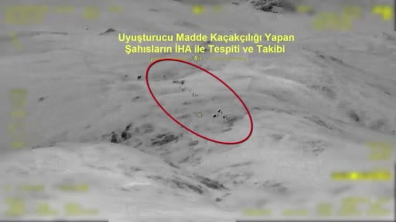 Hakkari'de sınır hattında jİHA destekli esrar operasyonu