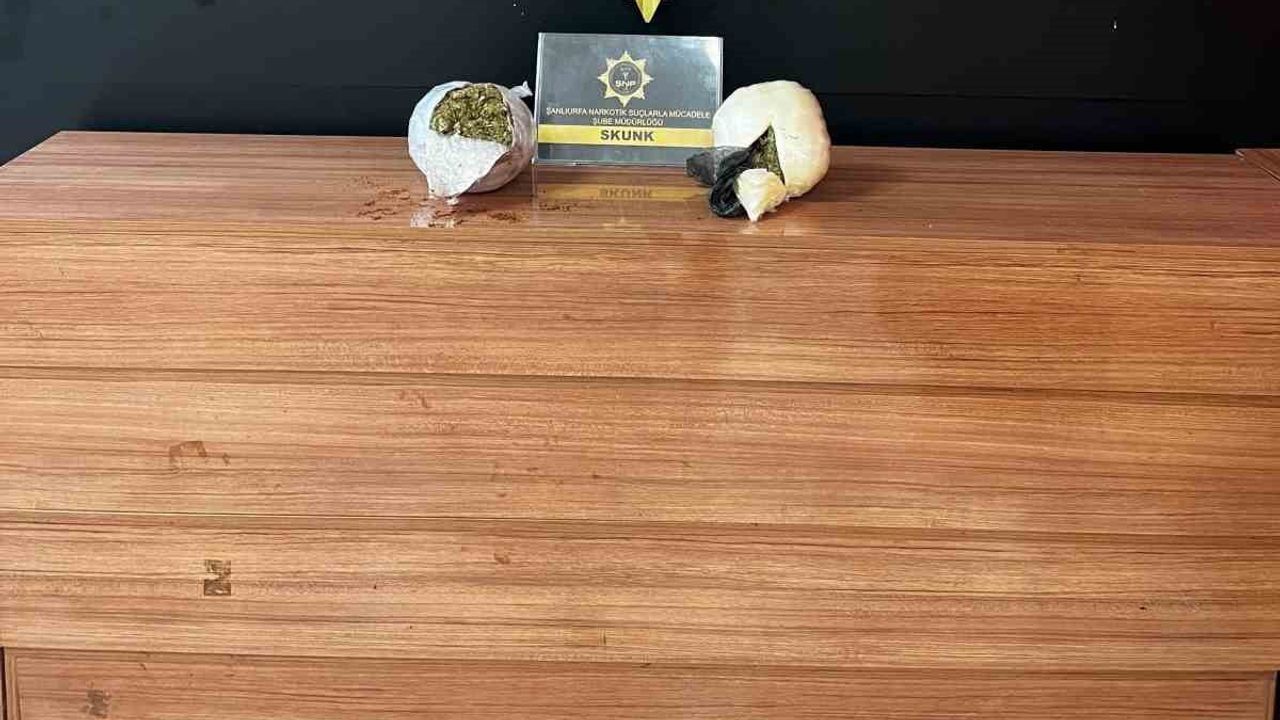 Haliliye'de şüpheli araçta 1 kilo 500 gram skunk çıktı: 4 kişi tutuklandı