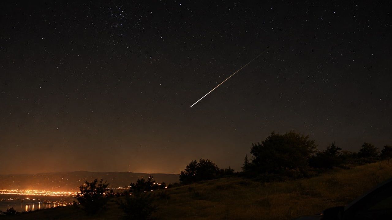 Harput'un gecesinde Perseid ışıkları belirdi