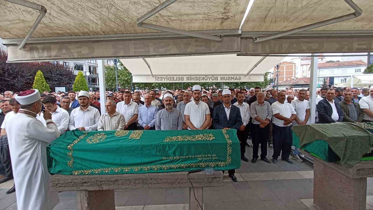 Havza'da imam Mehmet Keskin dualar içinde son yolculuğuna uğurlandı