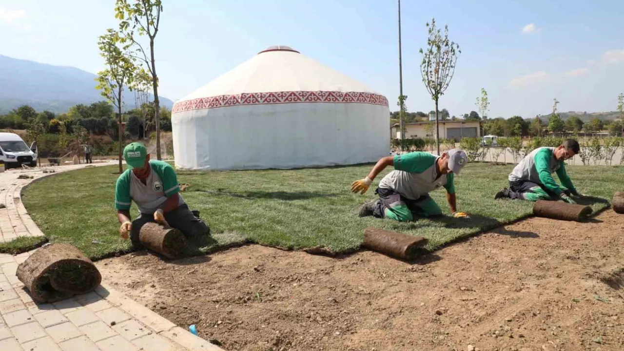 İnegöl’de DOSTUM kamp alanı adım adım tamamlanıyor