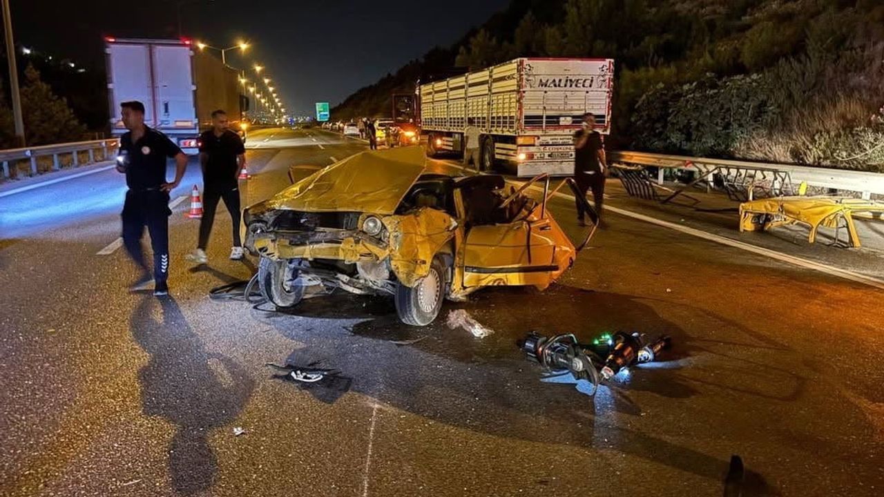 İskenderun'da Bekbele mevkiinde otoyol çarpışması: üç kişi yaralandı