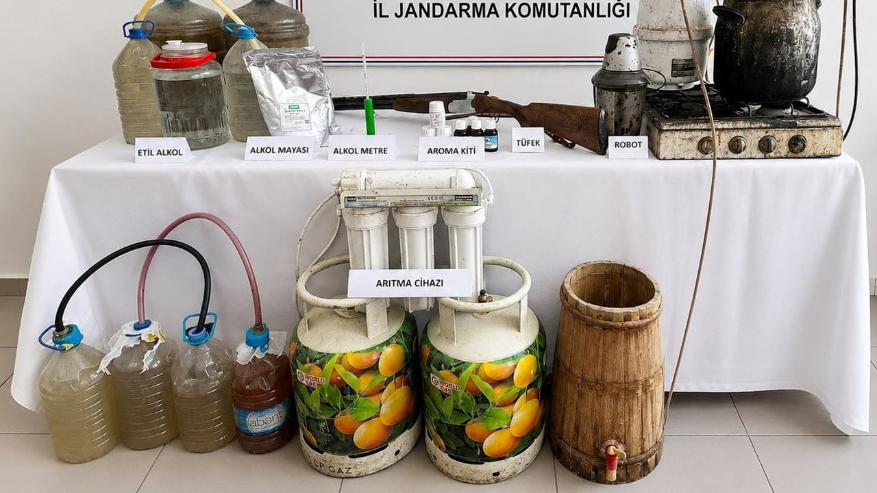 Kaçak içki hazırlığı Kastamonu'da sonlandırıldı