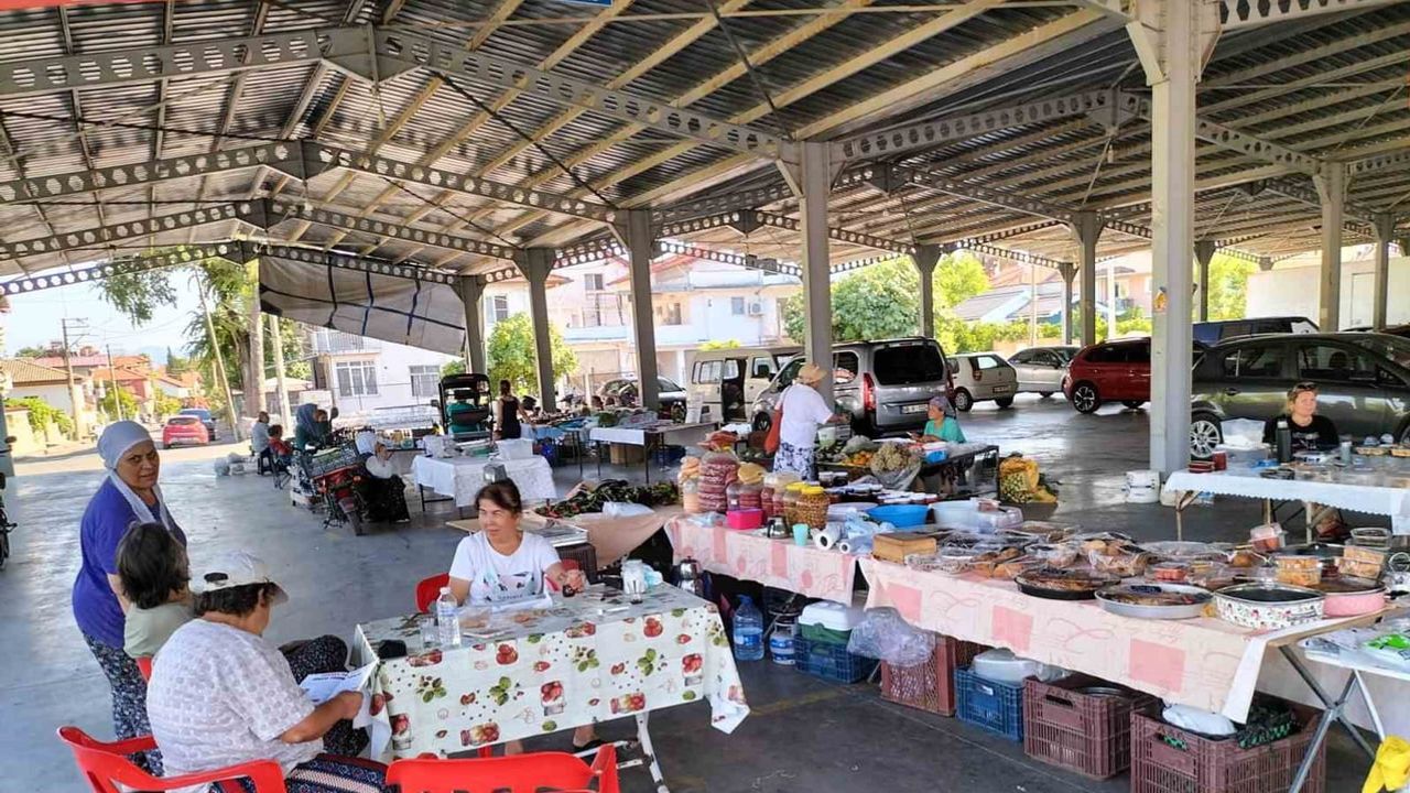 Kadın üretici pazarı Köyceğiz'de hem eve hem ekonomiye katkı sağlıyor