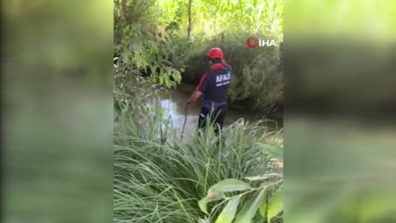 Kanalda bulunan 2 yaşındaki çocuk tedavi altına alındı