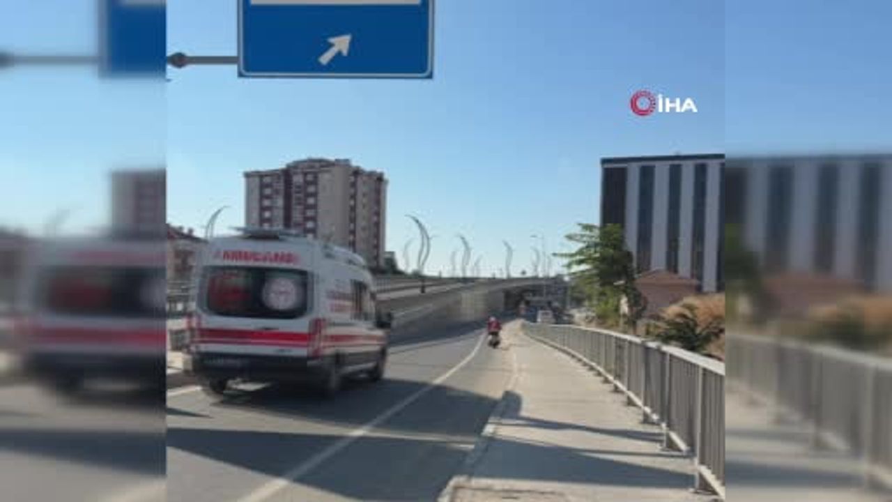 Kapaklı'da kavşak çarpışmasında araç takla attı, 1 yaralı