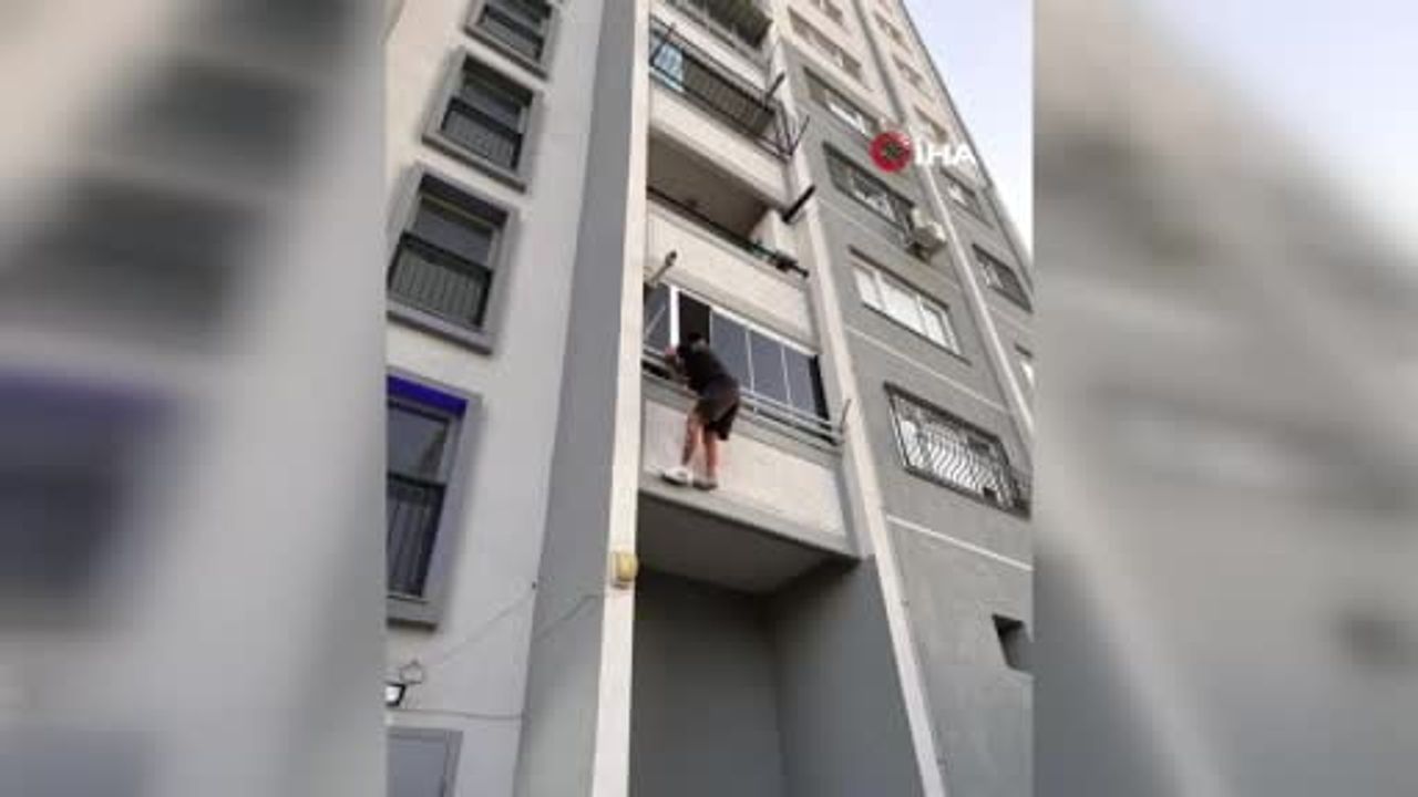 karabağlar'da balkondan sarkarken yakayı ele veren uyuşturucu şüphelisi adliyeye sevk edildi