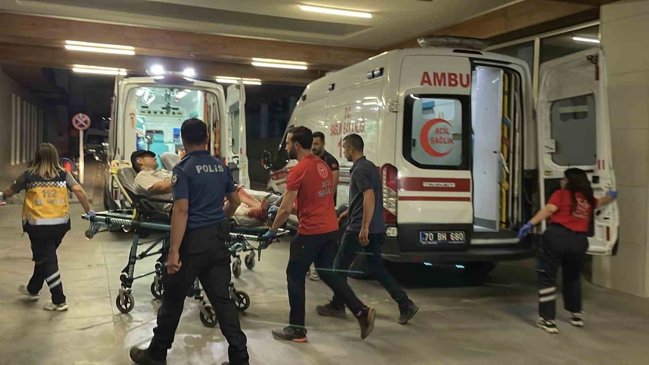Karaman'da gece tartışması silahlı kavgaya dönüştü: bacağından yaralandı