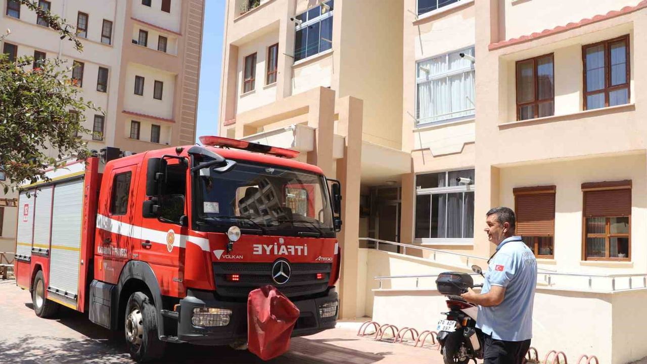 Karaman'da Yunus Emre'de duman alarmı: itfaiye yangını hızla söndürdü