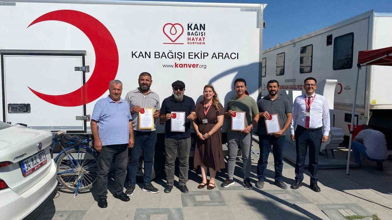 Karapınar’da süregelen kan bağışına madalya ile teşekkür