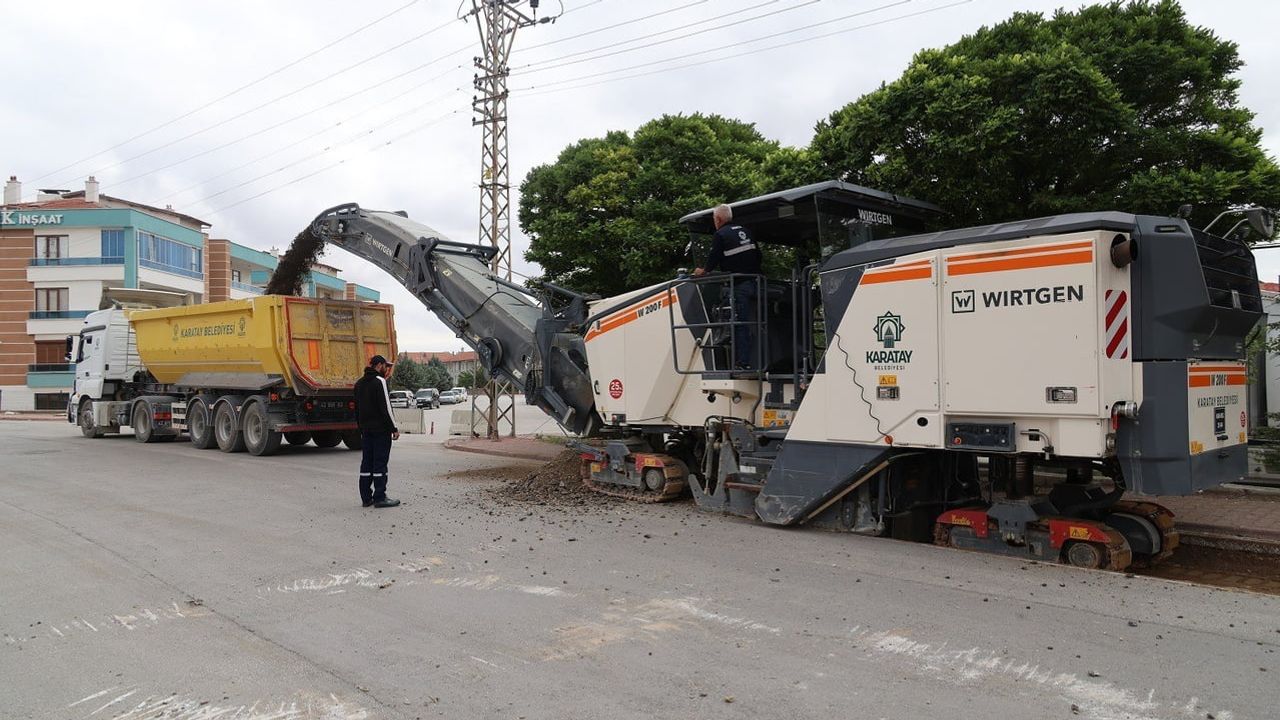 Karatay’da ulaşımı güçlendiren kapsamlı asfalt hamlesi