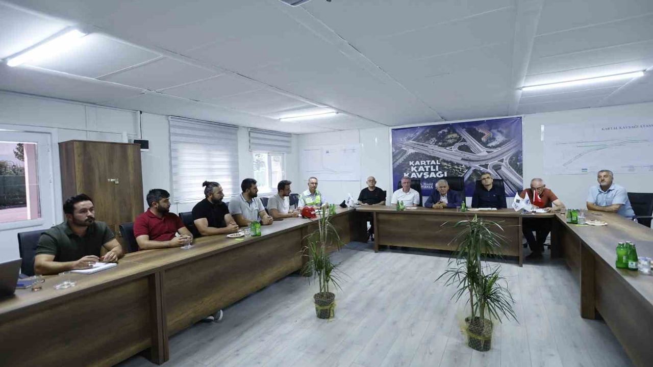 Kartal katlı kavşağı'nda sahada hızlanan altyapı hamlesi