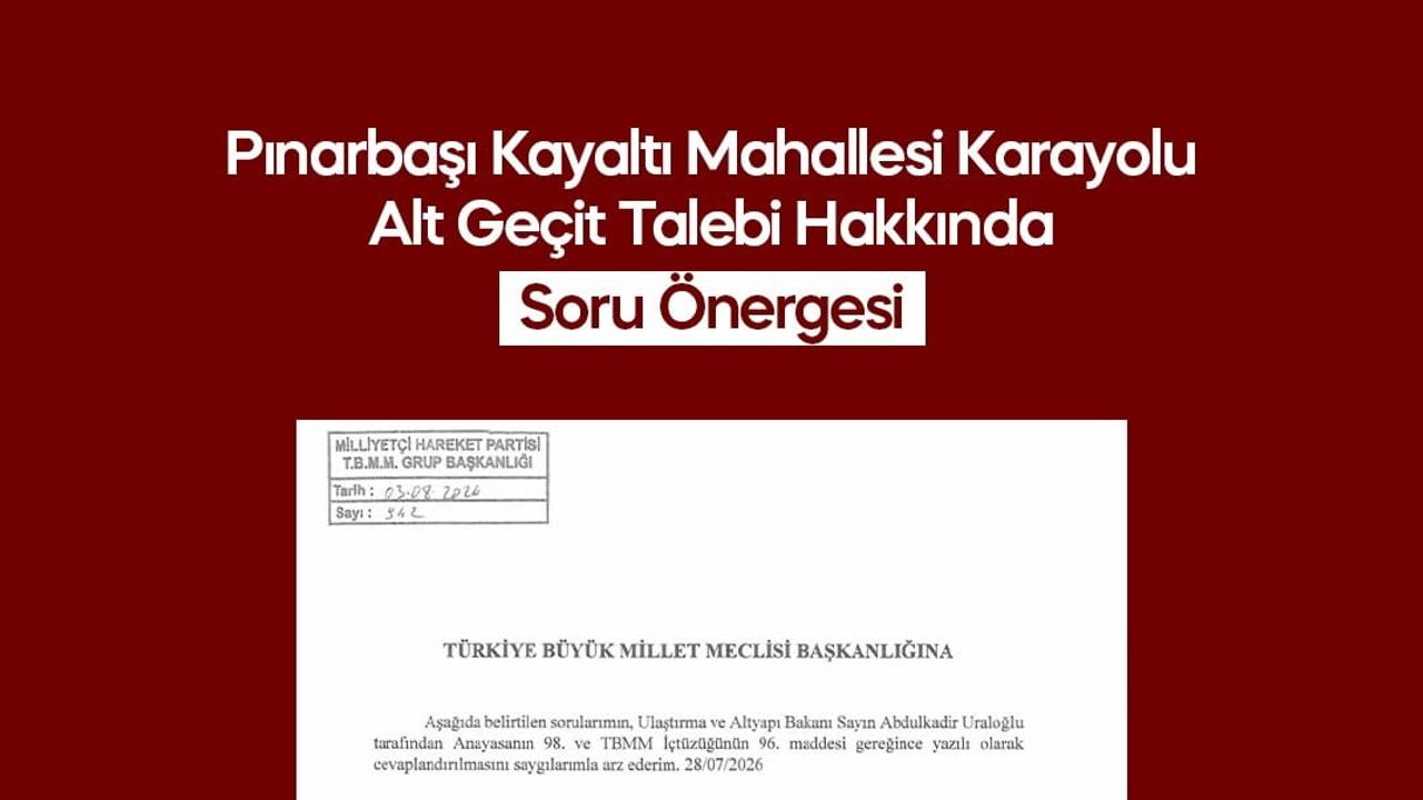 Kayaltı için alt geçit talebi meclise taşındı: Baki Ersoy takipçisi