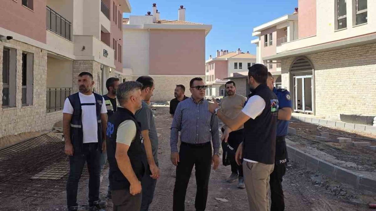 Kaymakam Kadir Algın Gölbaşı rezerv alanındaki projede son durumu yerinde inceledi