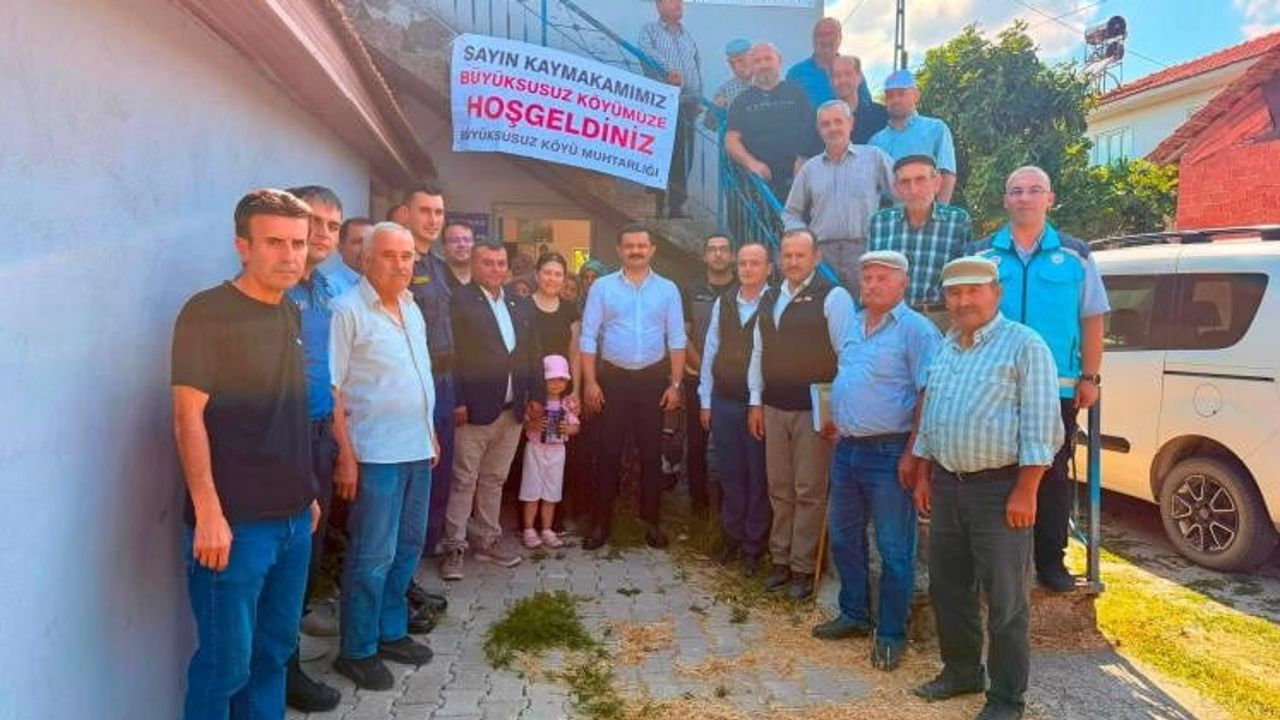 Kaymakam Onur Titiz köylerde üretim ve ulaşım önceliklerini yerinde tartıştı