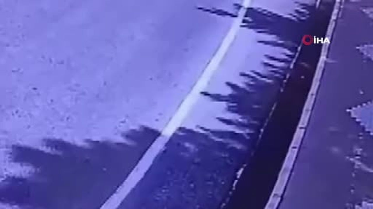 Kaymaklı'da 13 yaşındaki sürücünün yaşamını yitirdiği motosiklet kazası kamerada