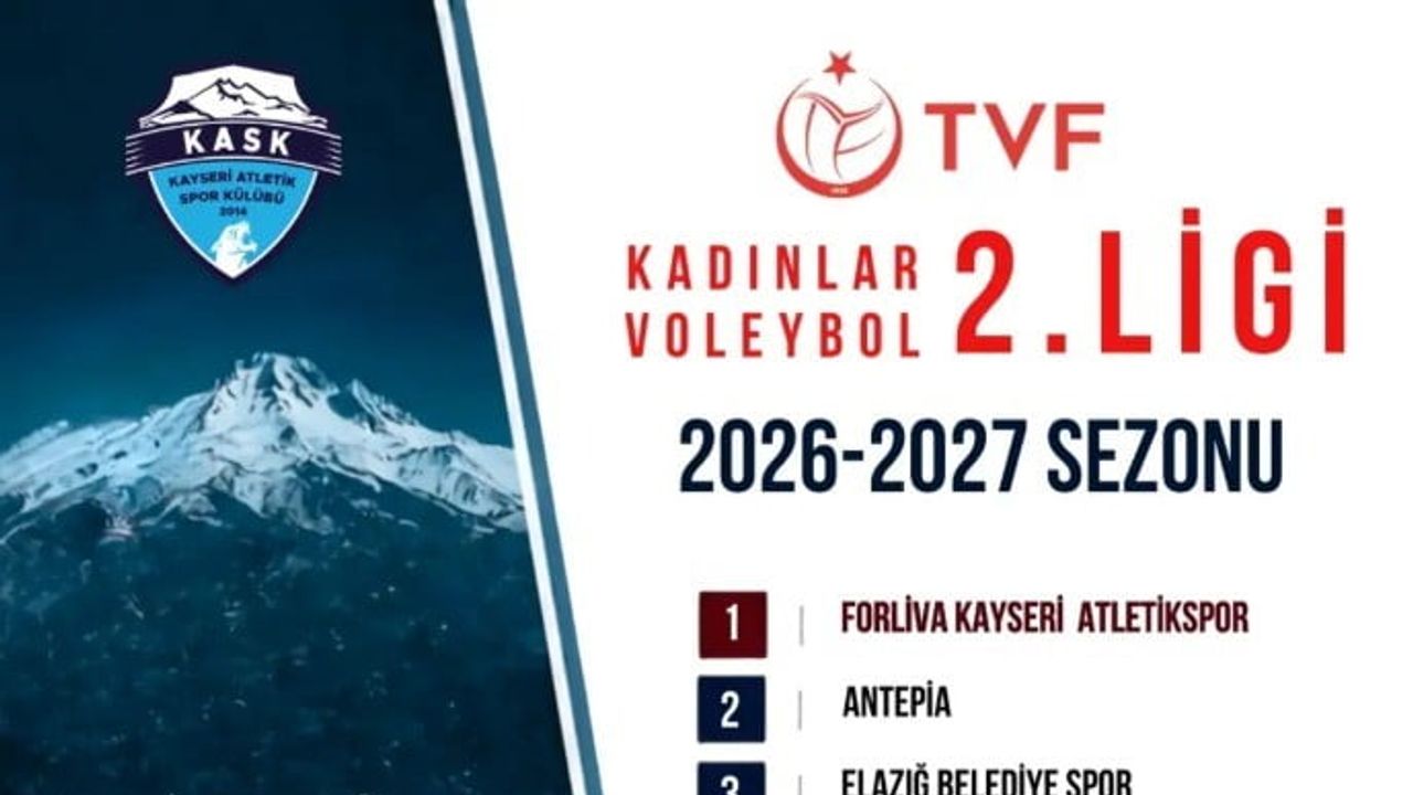 Kayseri'de voleybol heyecanı başlıyor: Atletikspor sezonu Nicer Hotel ile açıyor