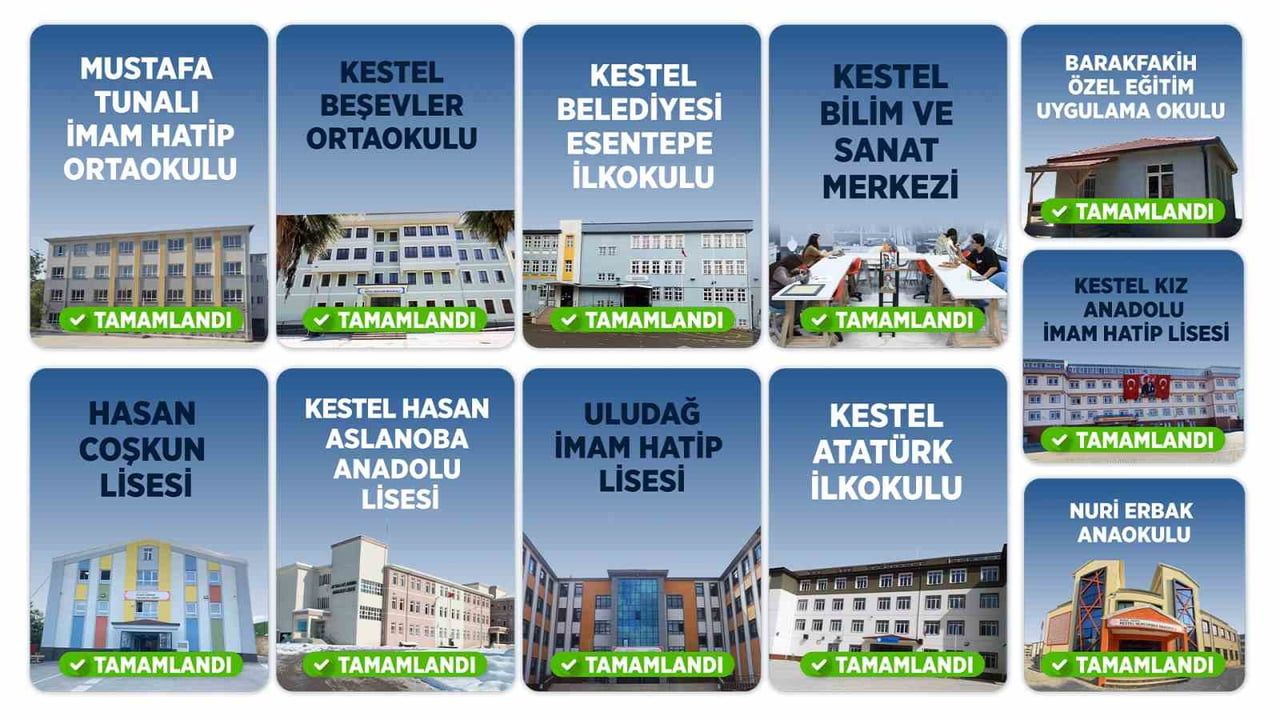 Kestel’de okullar yeni döneme kapsamlı bakımla hazırlanıyor