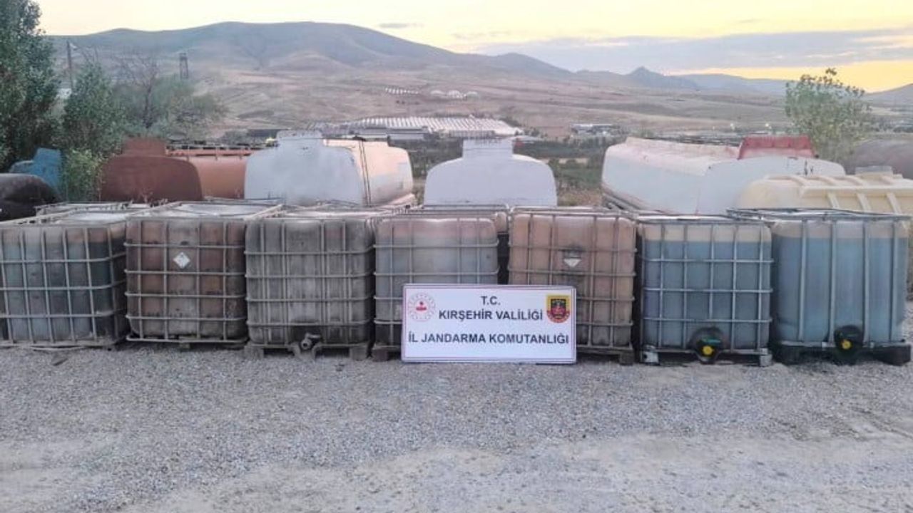 Kırşehir'de atık yağdan kaçak akaryakıt üretirken suçüstü yakalandı