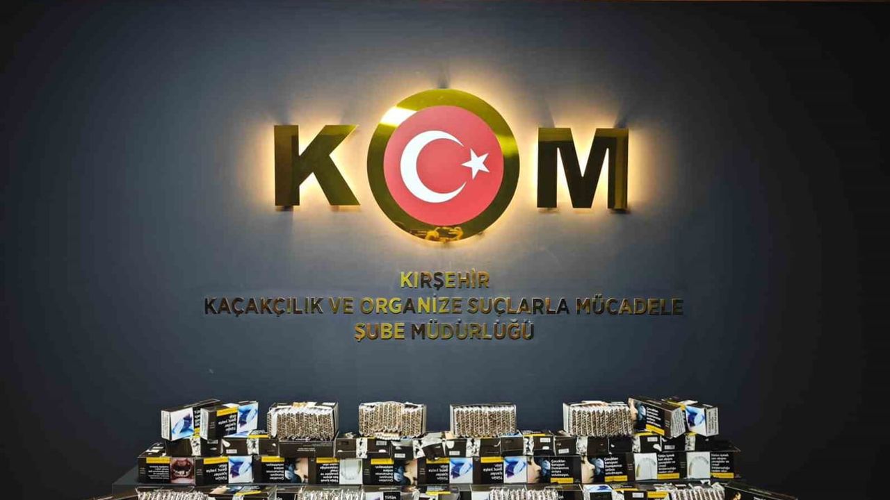 Kırşehir'de işletmede paketler halinde 15 bin 80 doldurulmuş makaron bulundu