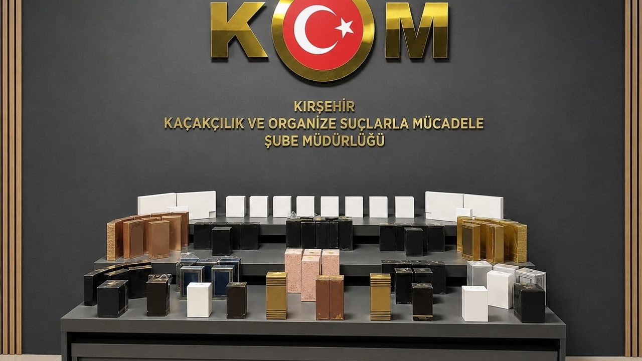 Kırşehir'de kaçak parfüm ve elektronik operasyonu