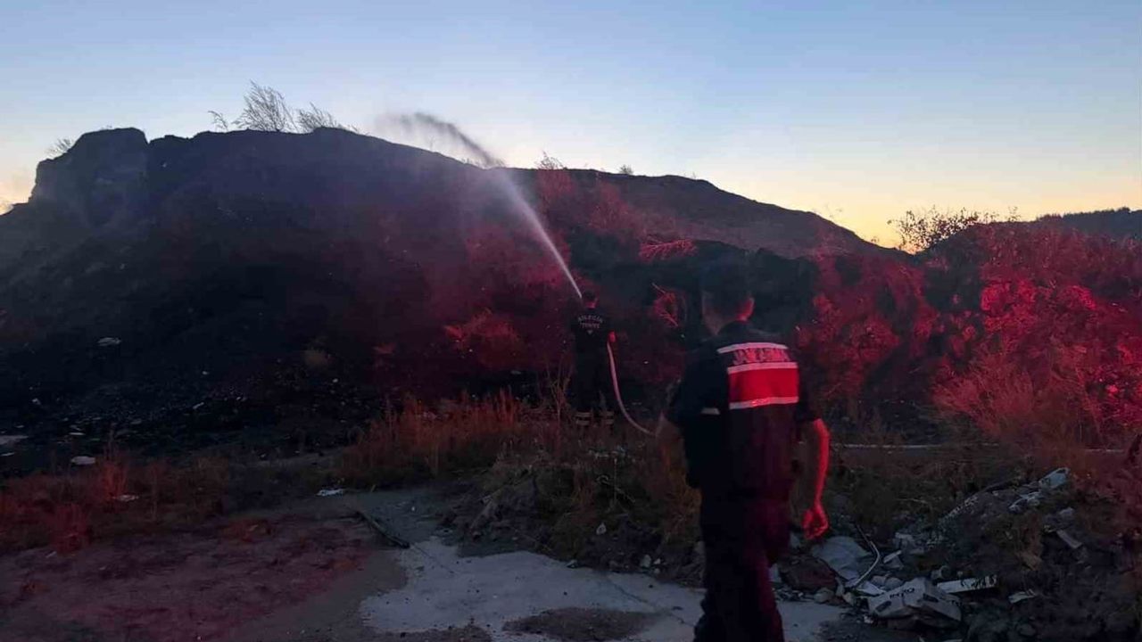 Kızıldamlar'da kırsal alanda çıkan yangın ekipleri seferber etti