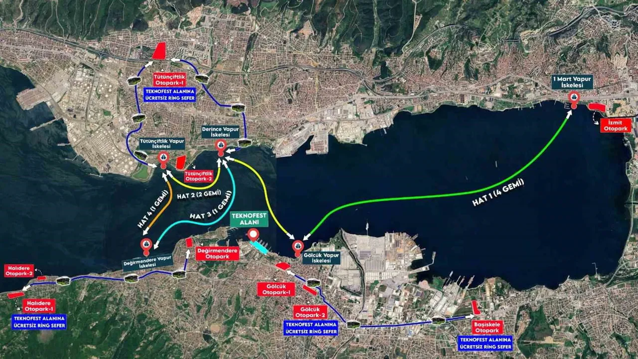 Kocaeli'de TEKNOFEST Mavi Vatan için ücretsiz ulaşım programı açıklandı