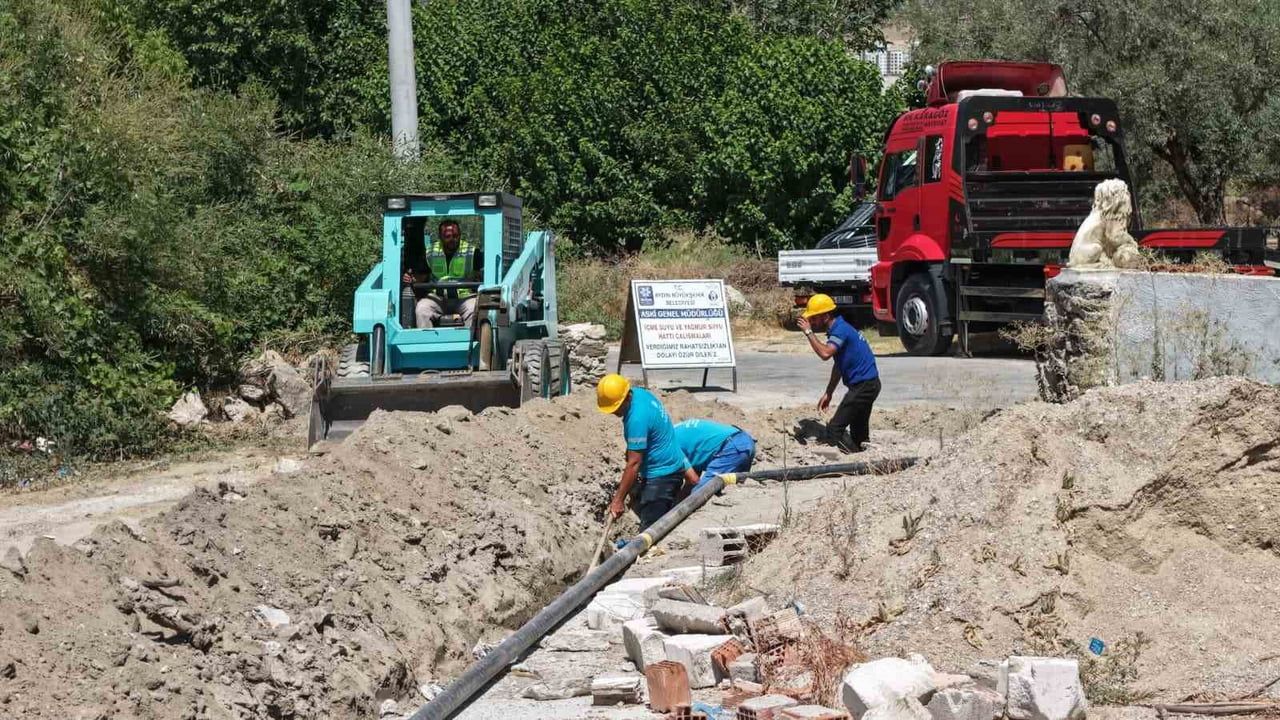 Koçarlı'da altyapı güçleniyor: Hacıhamzalar'a 1.250 metre yeni içme suyu hattı