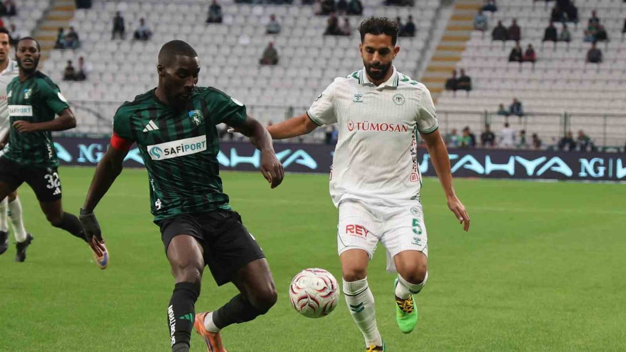 Konyaspor öne geçti: ilk yarı 1-0