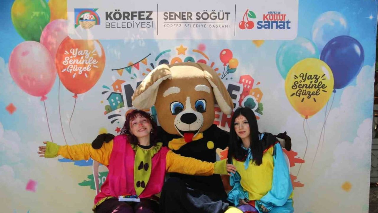 Körfez'de mahalle şenliği çocukların tatiline renk kattı