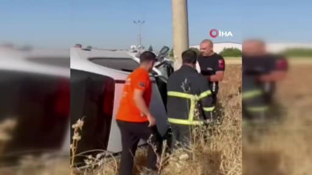 Kovancılar'da araç yan yatması sonucu iki kişi yaralandı