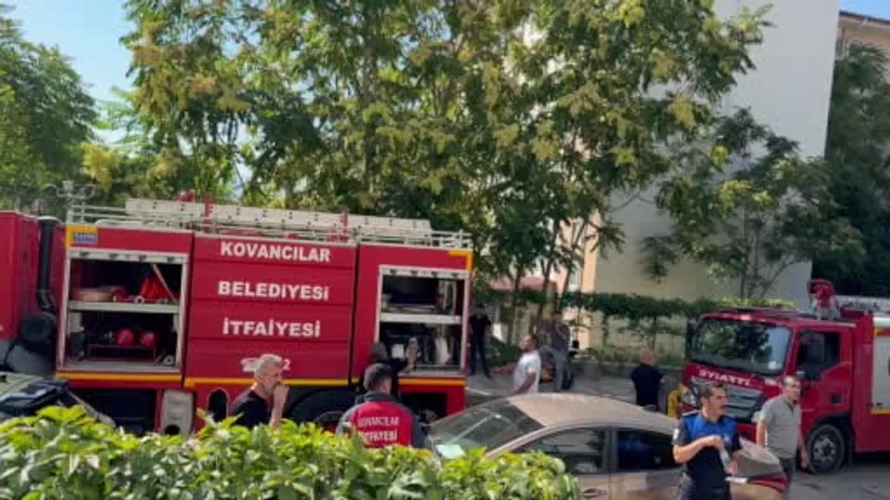 Kovancılar öğretmenevinde kablo kaynaklı yangın: 5 kişi dumandan etkilendi